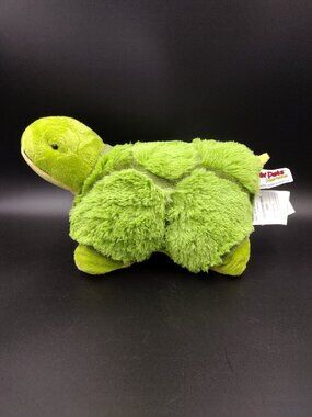 Pillow Pets Pee-Wees Tardy Turtle 2010 11" Travel Folding Plush Stuffed Animal